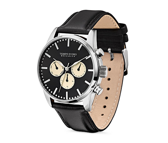 Leder-Automatik-Armbanduhr online bestellen bei Tchibo 320942