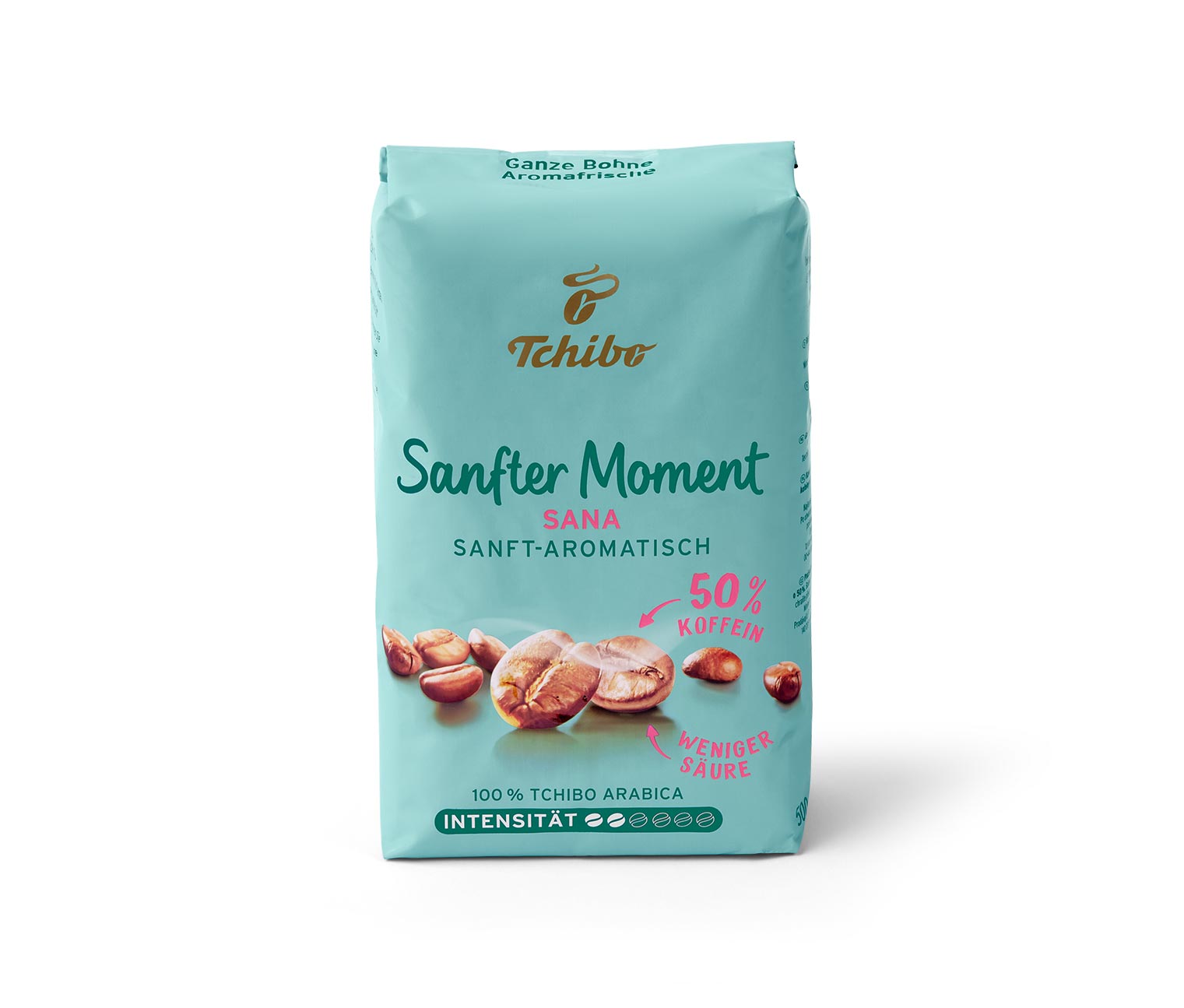 Sanfter Moment (50% entkoffeiniert) - 500 g Ganze Bohne online bestellen  bei Tchibo 518814