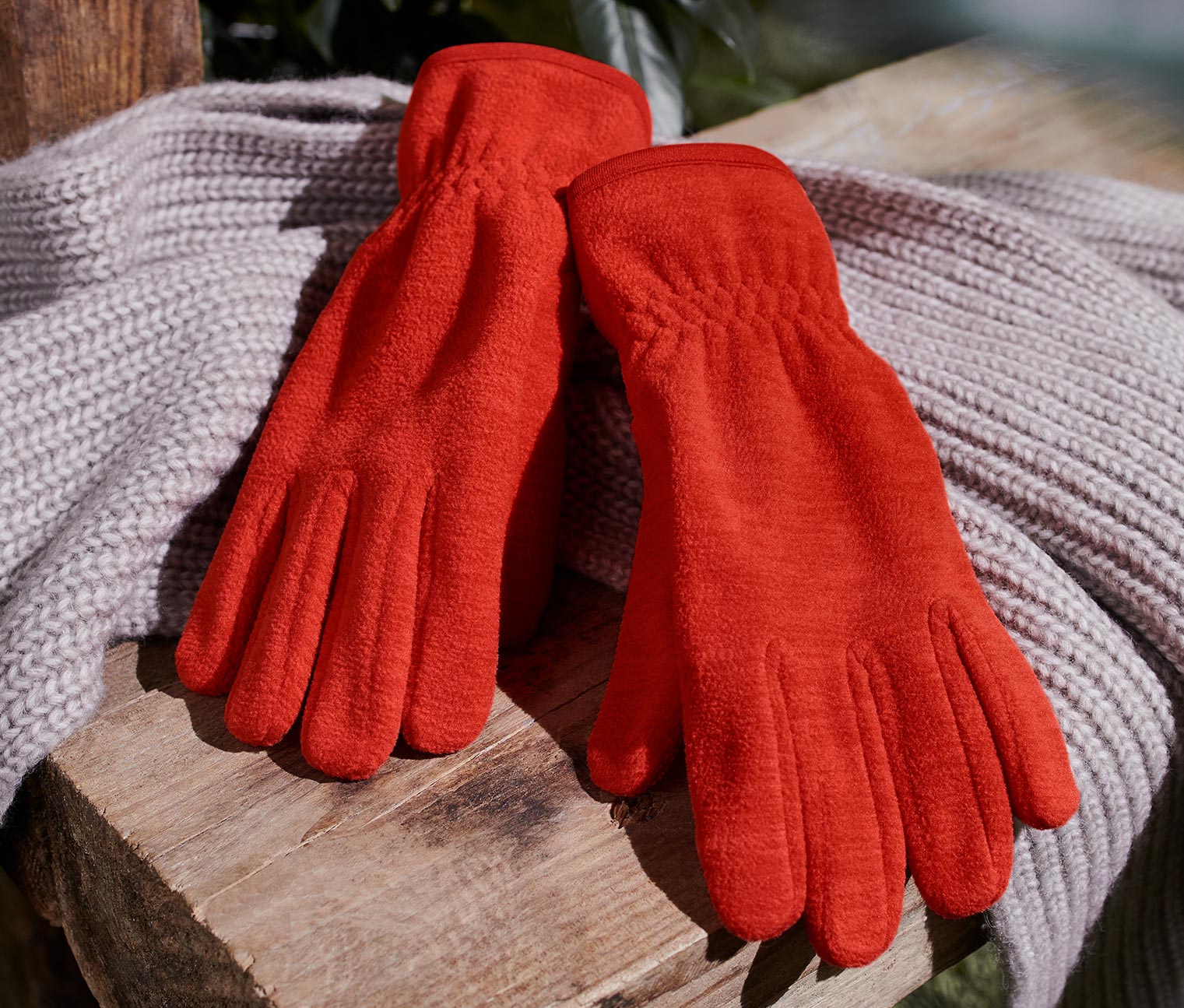 Fleece-Handschuhe, orange online bestellen 653313 bei Tchibo