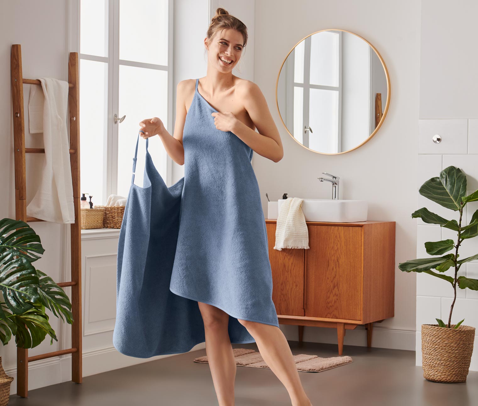 Handtuch-Kleid, blau online bestellen bei Tchibo 642323