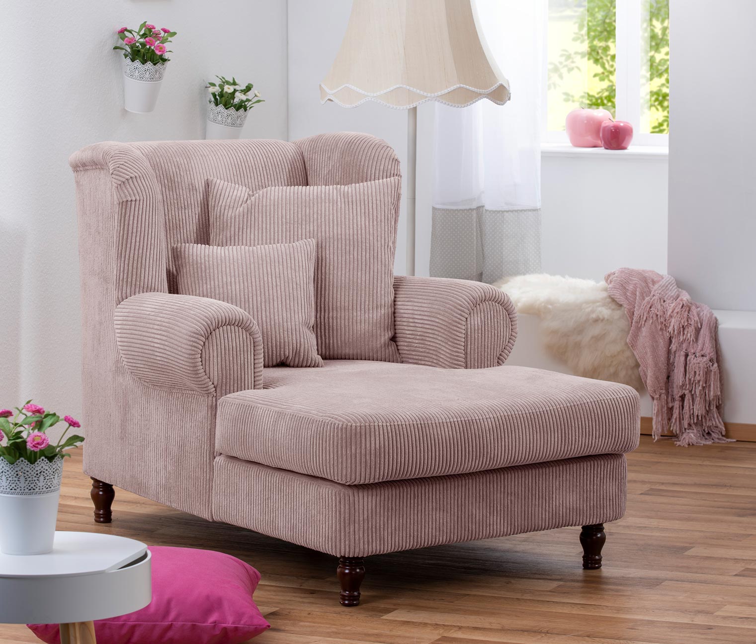 Big-Sessel »Madeleine«, roséfarben online bestellen bei Tchibo 640801