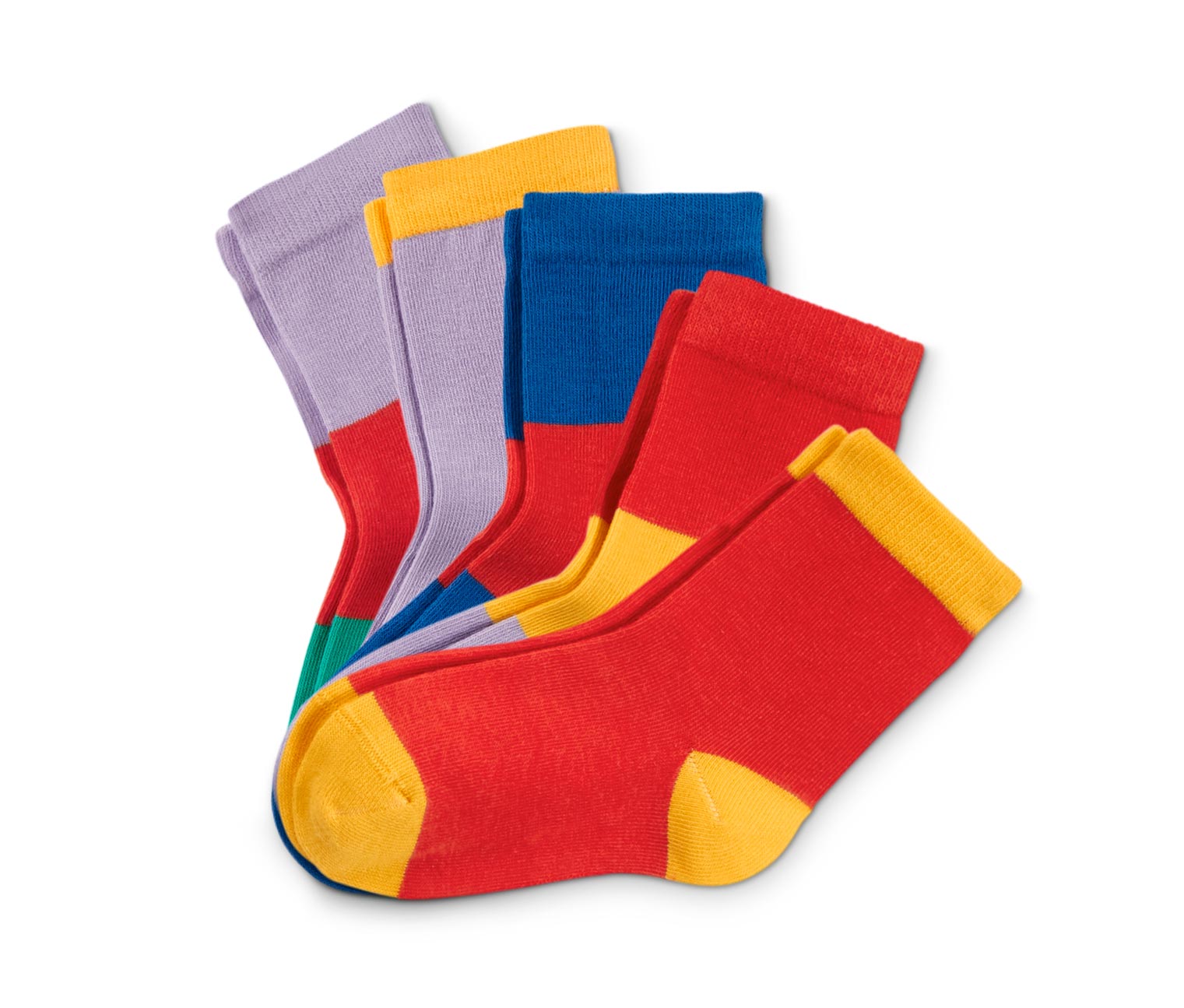 5 Paar Socken, mehrfarbiges Colorblocking-Design bestellen 613821 bei online Tchibo
