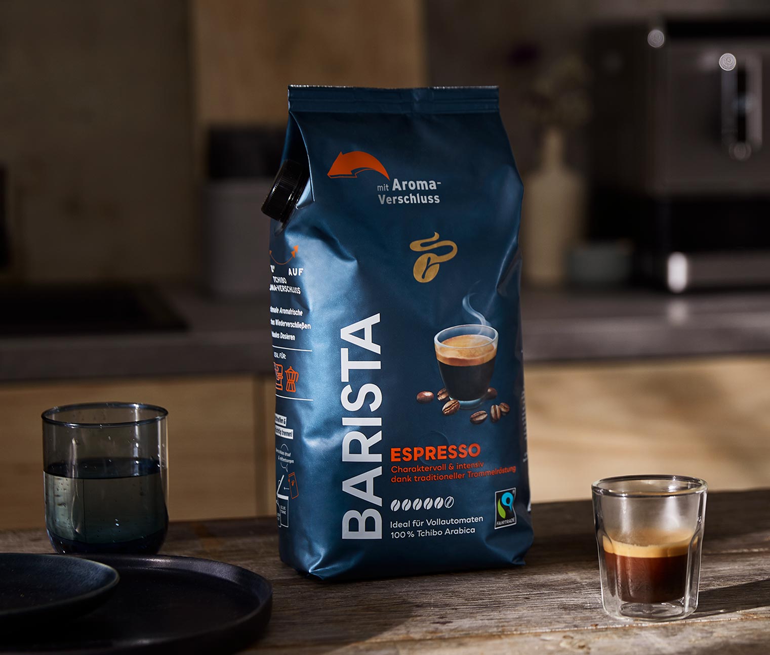 BARISTA Espresso – 1 kg Ganze Bohne online bestellen bei Tchibo 481597