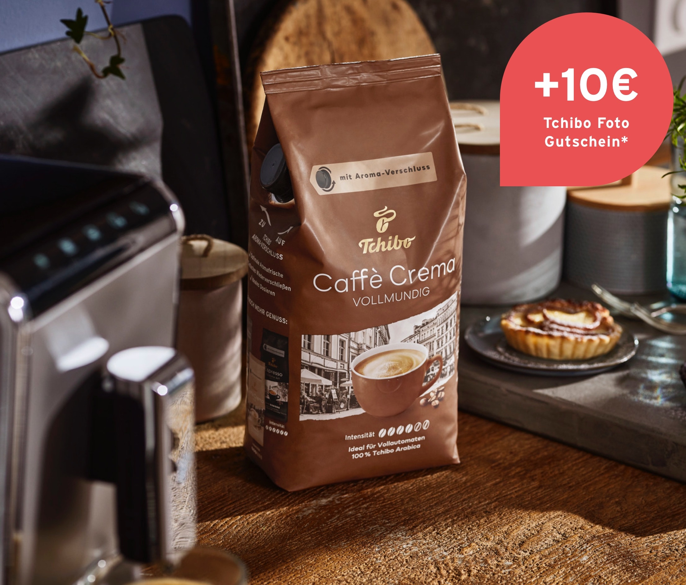 Caffè Crema Vollmundig – 8 x 1 kg Ganze Bohne online bestellen bei Tchibo  515317