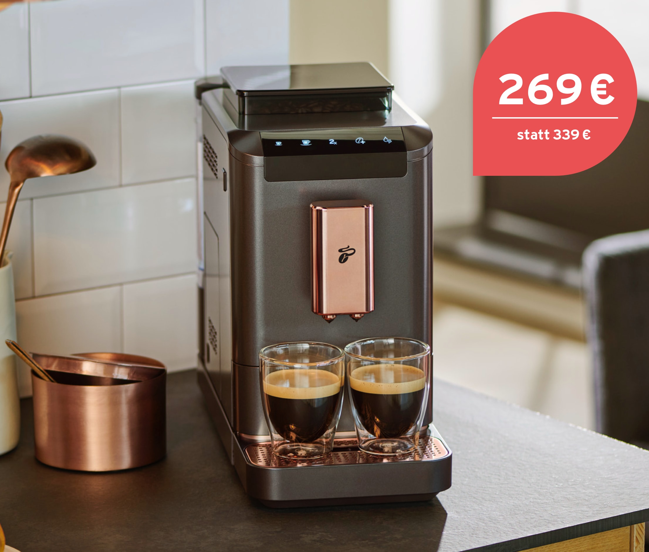 Esperto2 Caffè« Tchibo Kaffeevollautomat, Dark Copper online bestellen bei  Tchibo 656174
