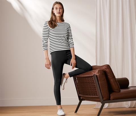 Braune Lederleggings für Damen - Trends 2024 - günstig online kaufen