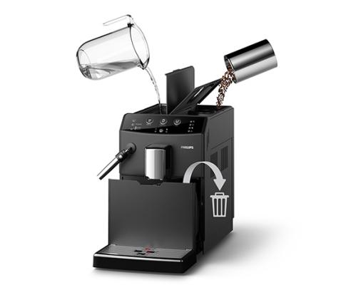 Philips HD8827/01 3000 Serie Kaffeevollautomat, schwarz (inkl.  Gratis-Kaffee) online bestellen bei Tchibo 486231
