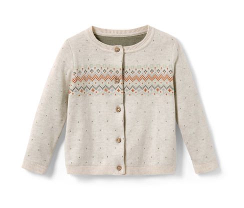 Tchibo Kinder-Strickjacke - Beige/Meliert - Baby - Gr.: 50/56