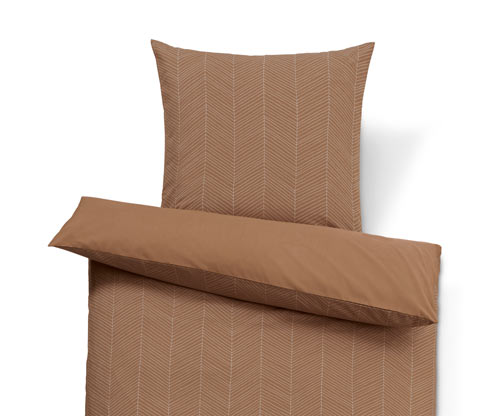 Tchibo Premium-Baumwoll-Bettwäsche - Beige - 100% Baumwolle- Maße: 135 x 200 cm