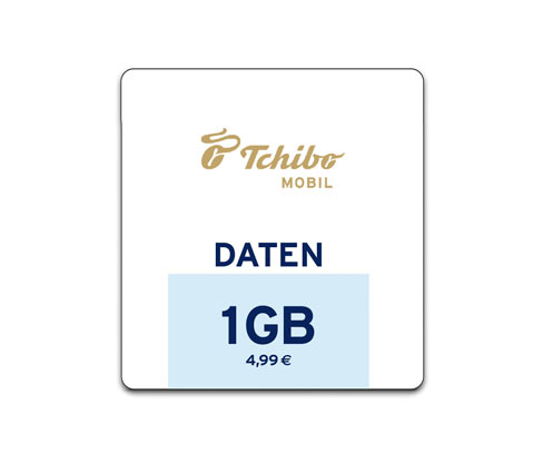 Tchibo Internet-Flat 4,99 € 1 GB online bestellen bei Tchibo 521933